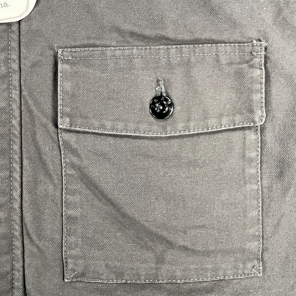 Prana Canvas Vest Jacket Mens 2XL XXL Brown Gray Sleeveless Lined Full Zip New - Picture 8 of 15